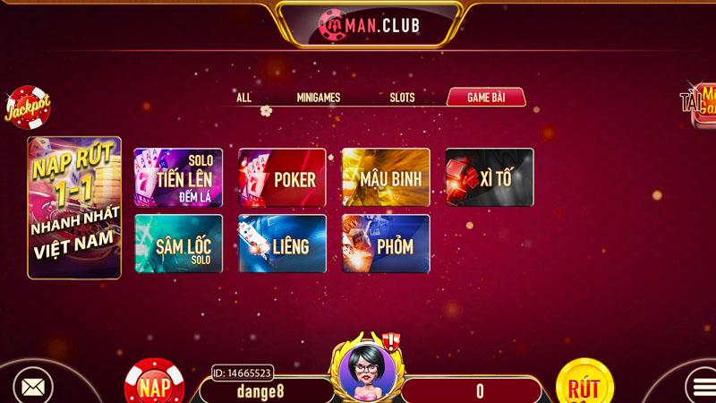 game bai manclub Game bài là trò chơi được đông cược thủ Việt tham gia