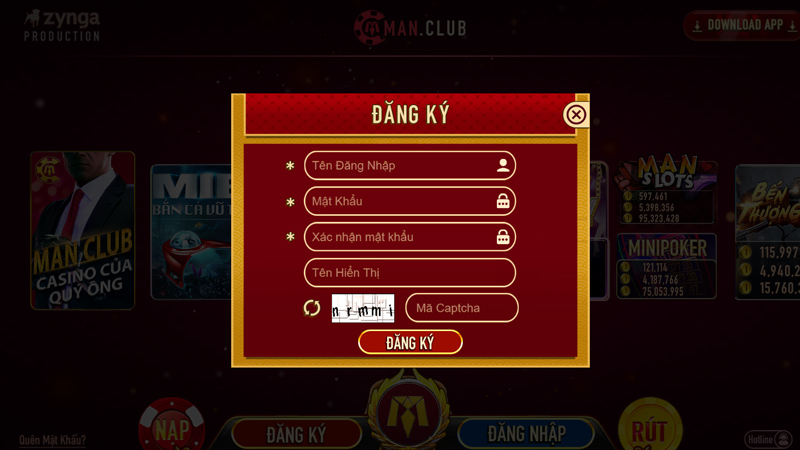 huong dan dang ky manclub Hướng dẫn cược thủ đăng ký Manclub chi tiết nhất