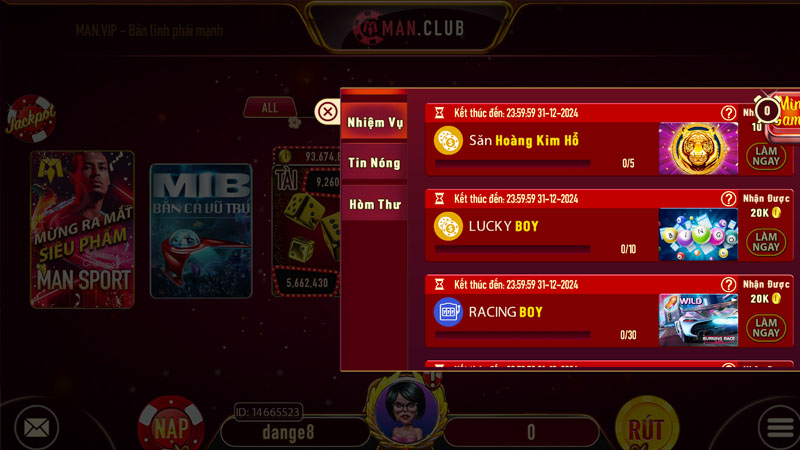 manclub uu dai Manclub có nhiều chương trình ưu đãi cược thủ